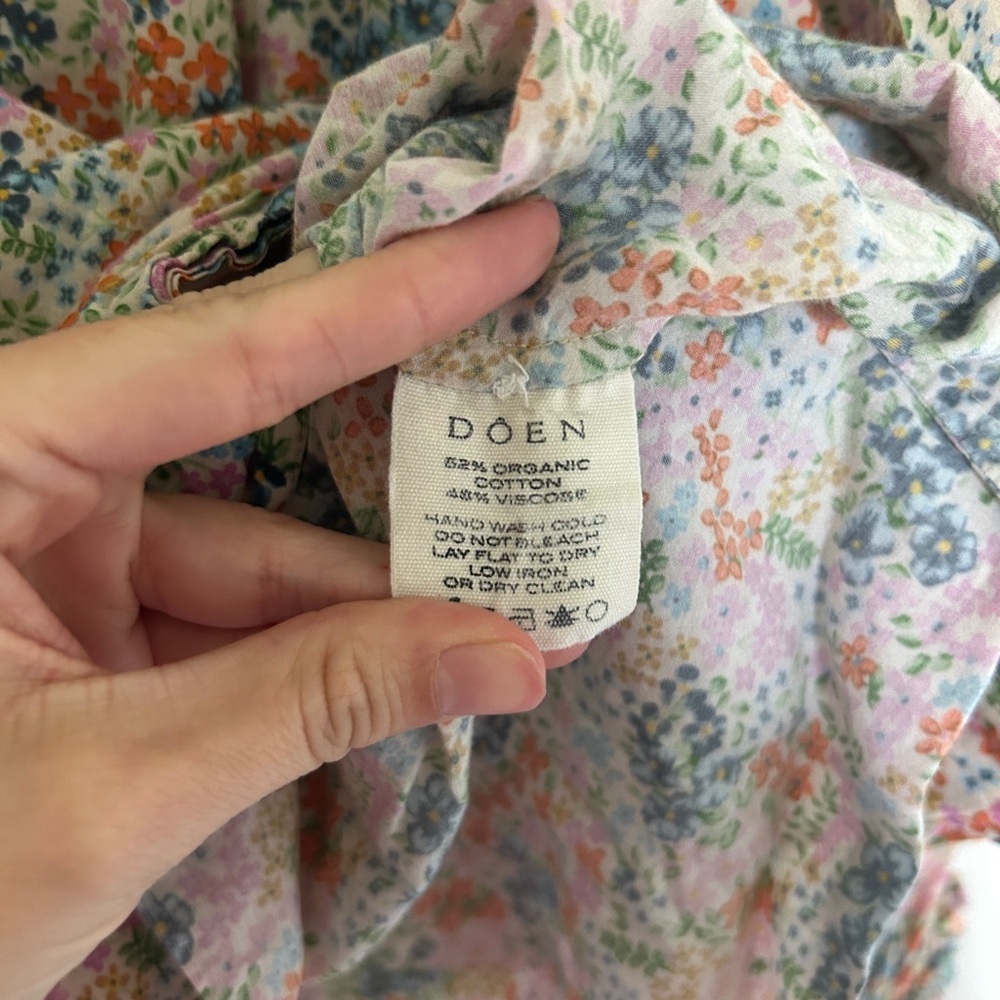 Doen Rose Top Cream Lady Bird Floral - Picture 9 of 10